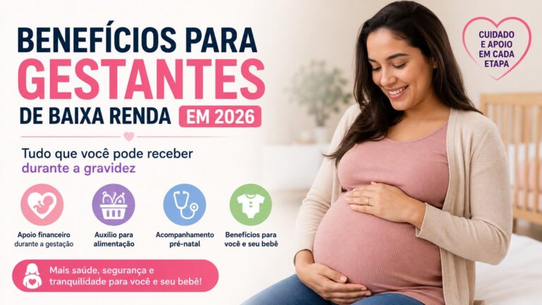 Benefícios para Gestantes de Baixa Renda em 2026: Tudo que Você Pode Receber Durante a Gravidez