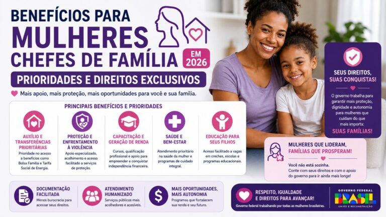 Benefícios para Mulheres Chefes de Família em 2026: Prioridades e Direitos Exclusivos