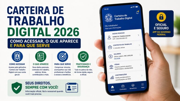 Carteira de Trabalho Digital 2026: Como Acessar, O Que Aparece e Para Que Serve