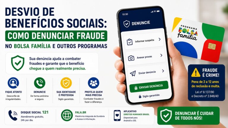 Desvio de Benefícios Sociais: Como Denunciar Fraude no Bolsa Família e Outros Programas