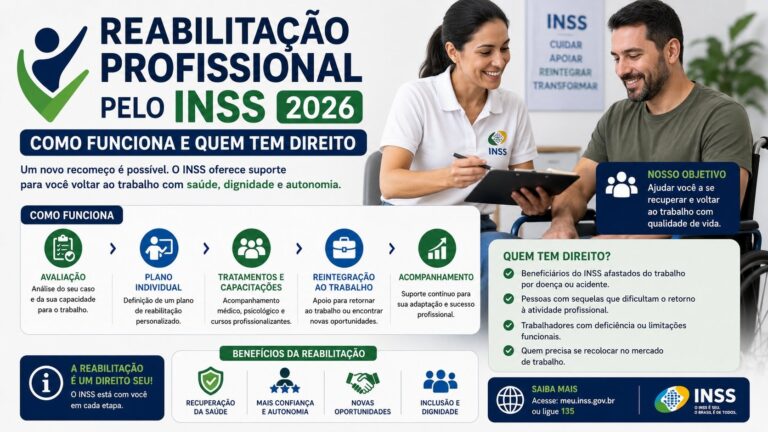 Reabilitação Profissional pelo INSS 2026: Como Funciona e Quem Tem Direito