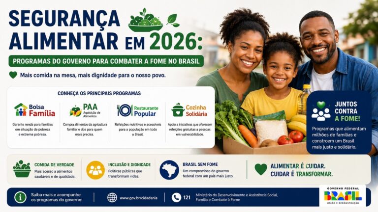Segurança Alimentar em 2026: Programas do Governo para Combater a Fome no Brasil