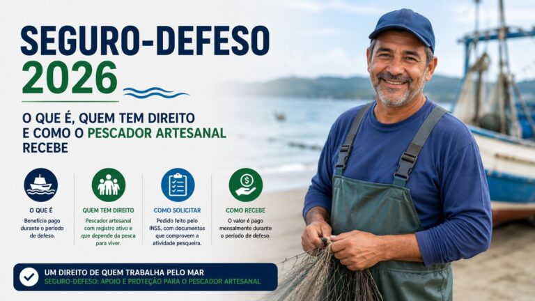Seguro-Defeso 2026: O Que É, Quem Tem Direito e Como o Pescador Artesanal Recebe