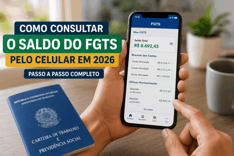 Como Consultar o Saldo do FGTS pelo Celular em 2026: Passo a Passo Completo