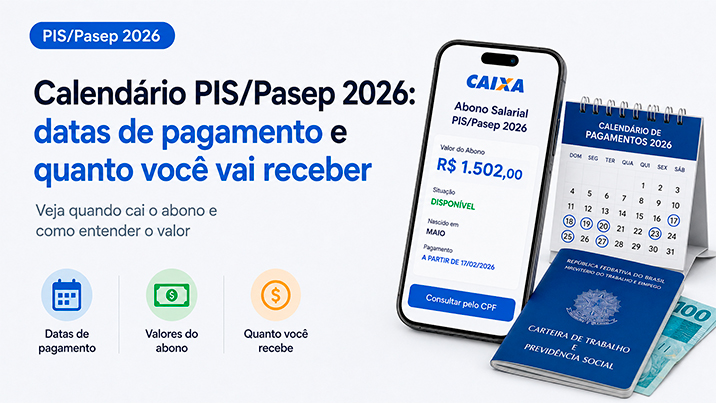 Calendário PIS/Pasep 2026: datas de pagamento e quanto você vai receber