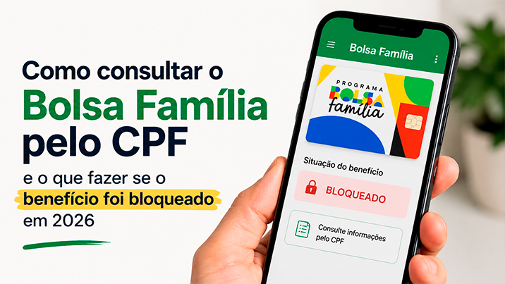 Como consultar o Bolsa Família pelo CPF e o que fazer se o benefício foi bloqueado em 2026