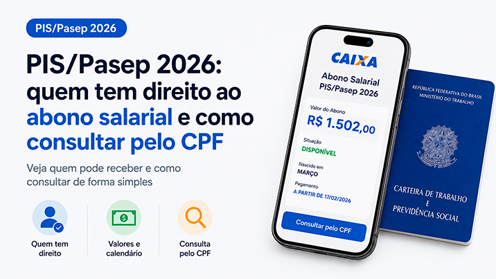 PIS/Pasep 2026: quem tem direito ao abono salarial e como consultar pelo CPF