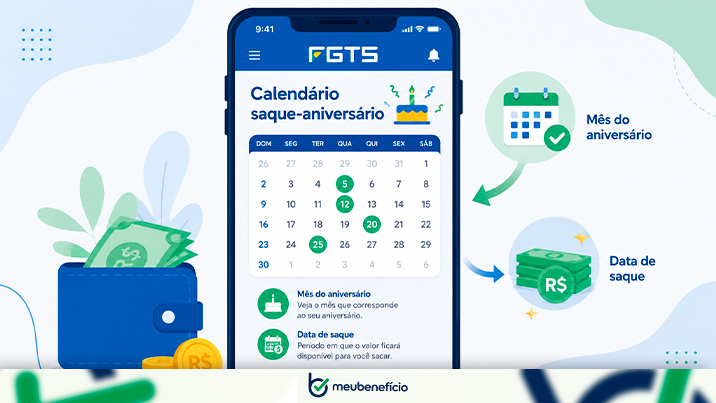 Calendário do saque-aniversário 2026: veja quando cai o seu saque