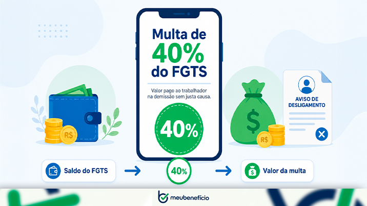 Multa de 40% do FGTS: como calcular quanto você tem pra receber